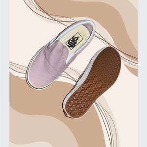 Vans in woman’s size 5 lavender colored